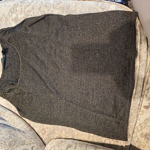 Brown Mettalic Sleeveless Top